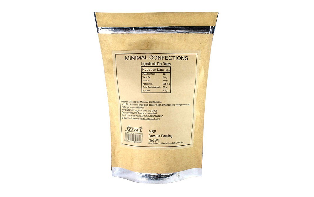 Minimal Dry Dates    Pack  500 grams